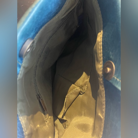 Matt & Nat shoulder satchel / cross body bag in blue! Vegan leather - Picture 3 of 3